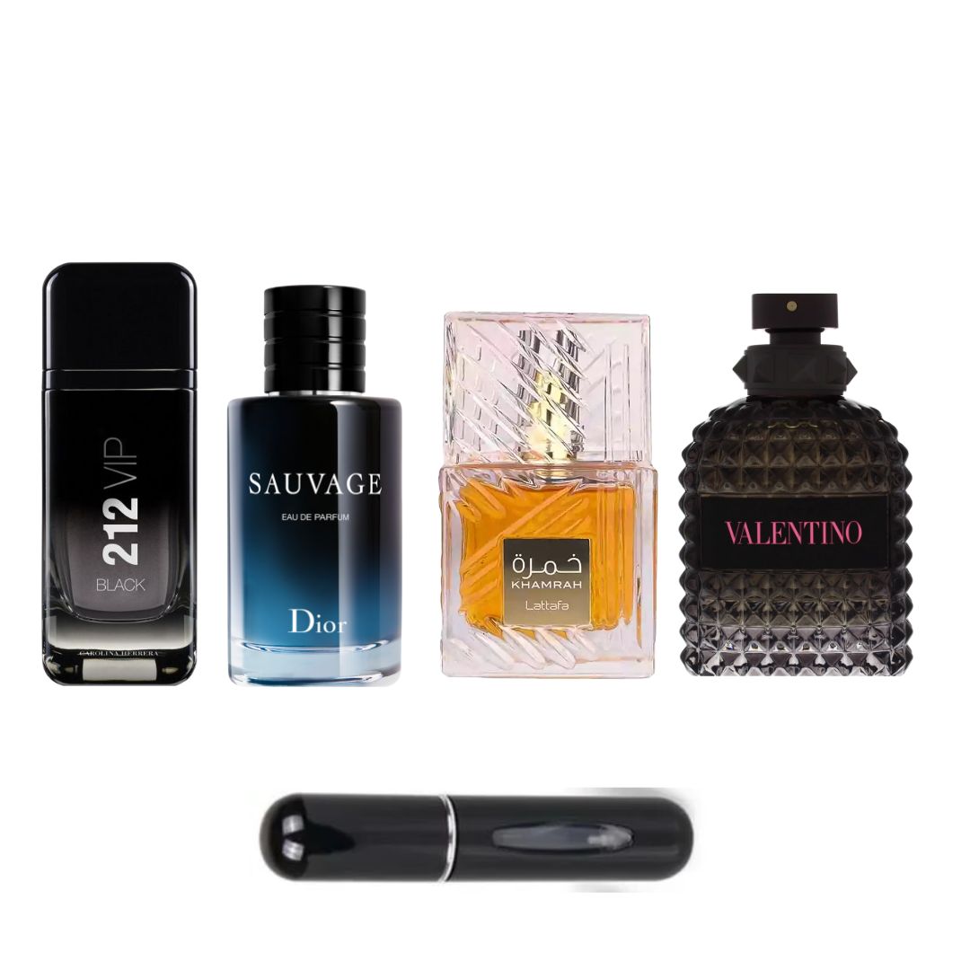 VALENTINO+KHMARHA+SAUVAGE+VIPBLACK+PERFU